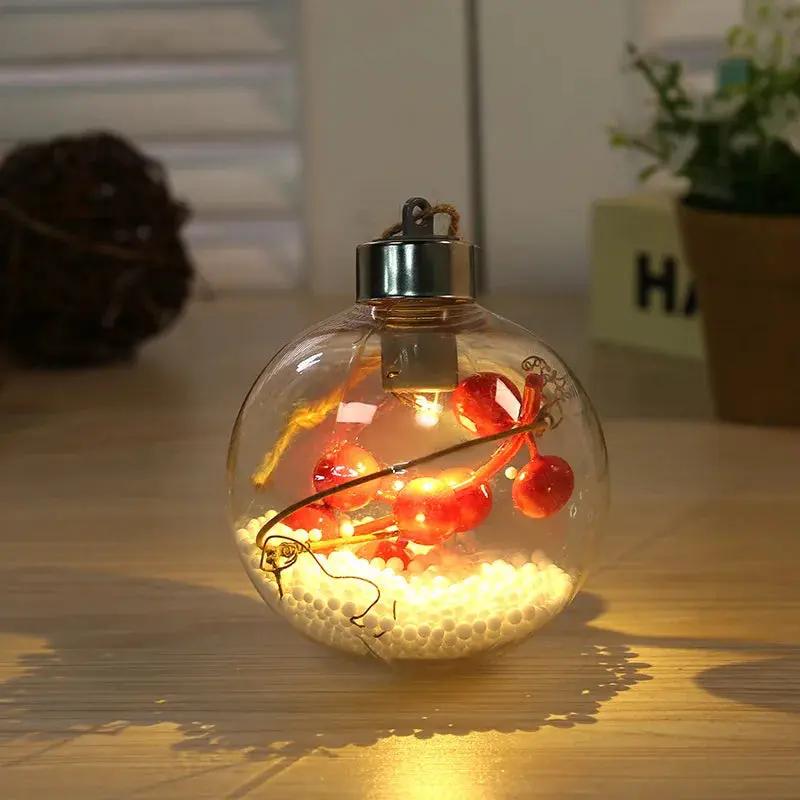 Boules de noël LED transparente Fééries Mancelya