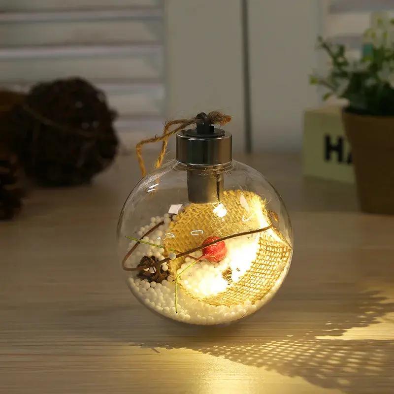 Boules de noël LED transparente Fééries Mancelya