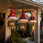 Suspension lumineuse de Noël LED – Bonnet de Père Noël