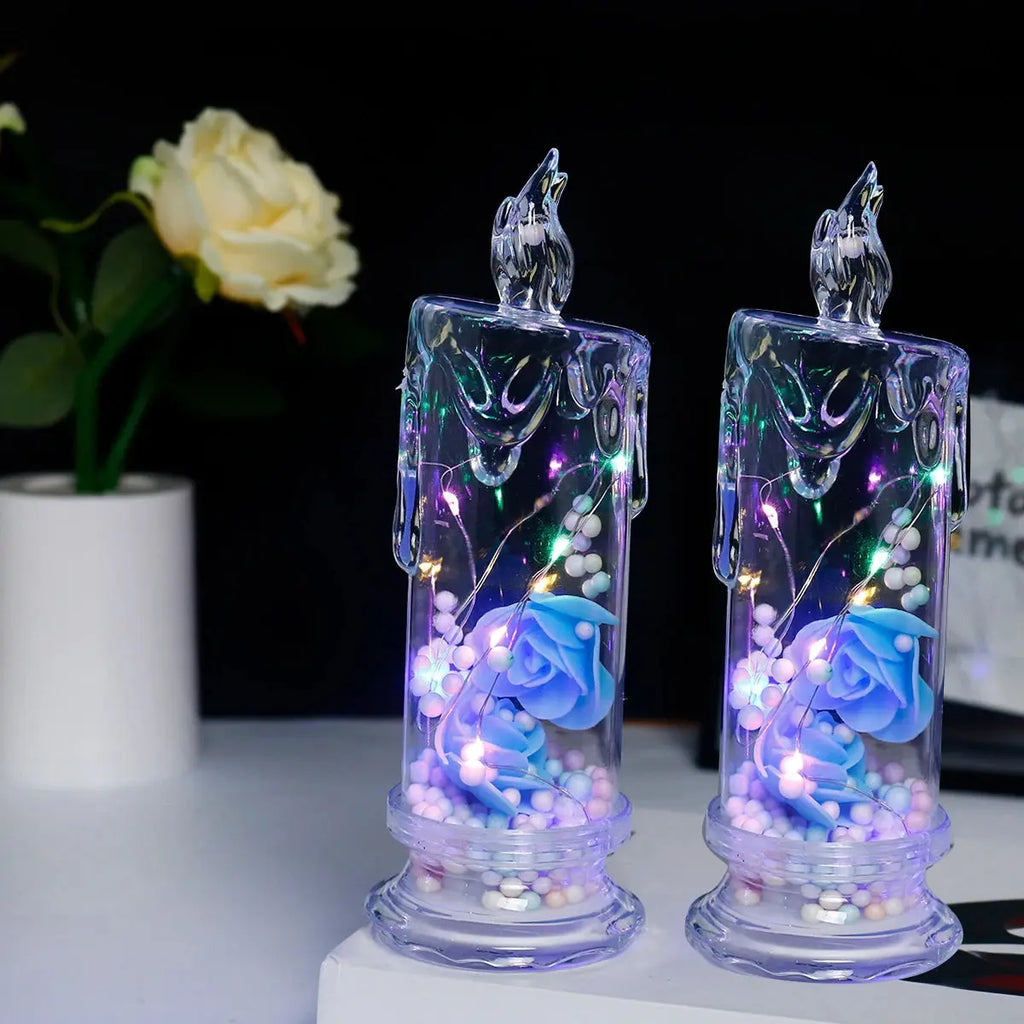 Bougie LED Rose éternelle Fééries Mancelya