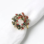 Ensemble anneaux de serviette de noël festif (lot de 4) Fééries Mancelya