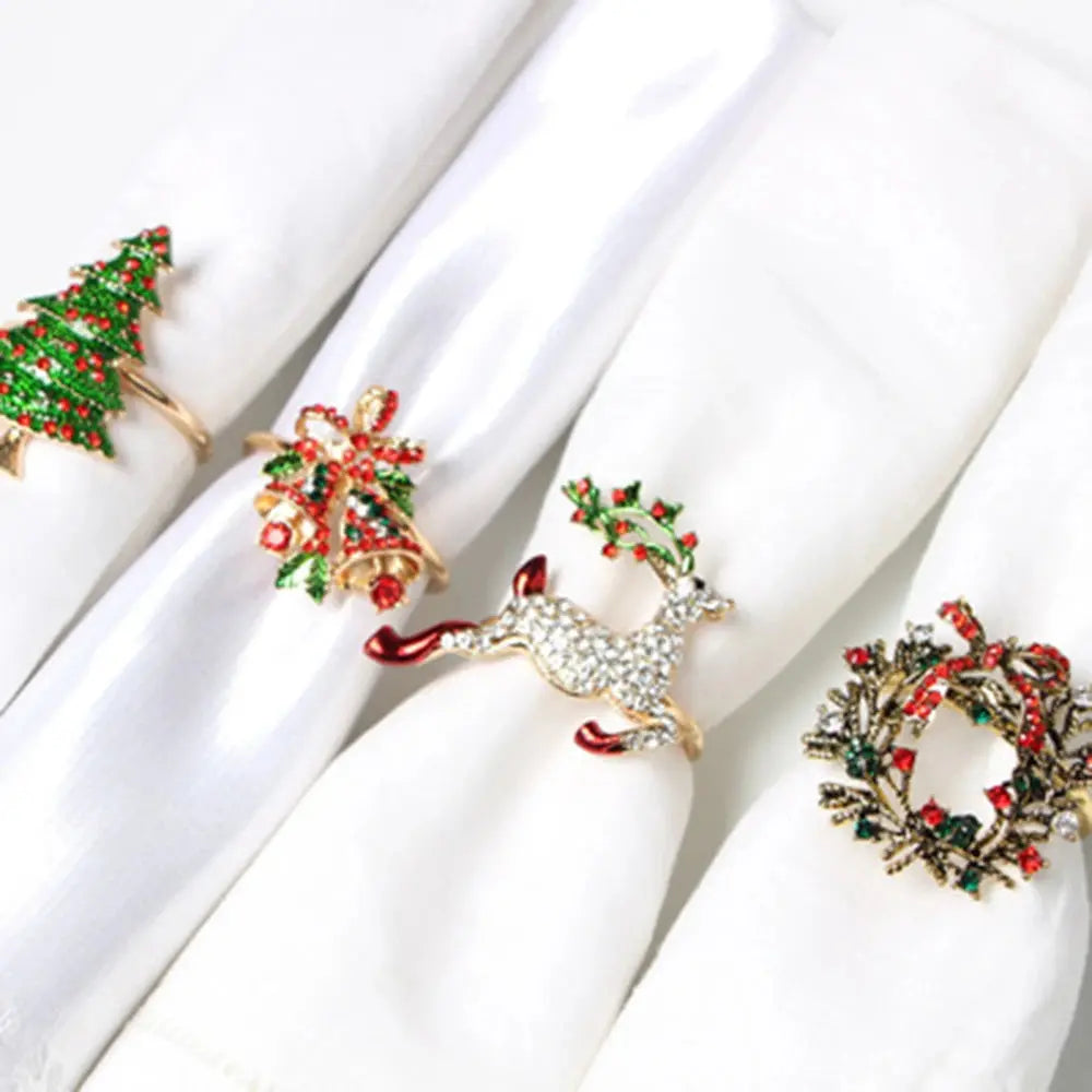 Ensemble d'anneaux de serviette de noël(lot de 6) Fééries Mancelya