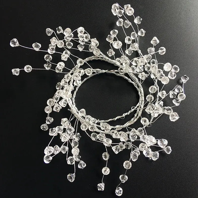 Guirlande de perles cristal acrylique Fééries Mancelya