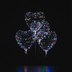 Ballons ondulés lumineux LED en forme de cœur Fééries Mancelya