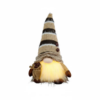Poupée Gnome tricotée scintillante avec veilleuse LED Fééries Mancelya