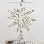 Cime d’Arbre étoile de Noël scintillante LED Fééries Mancelya