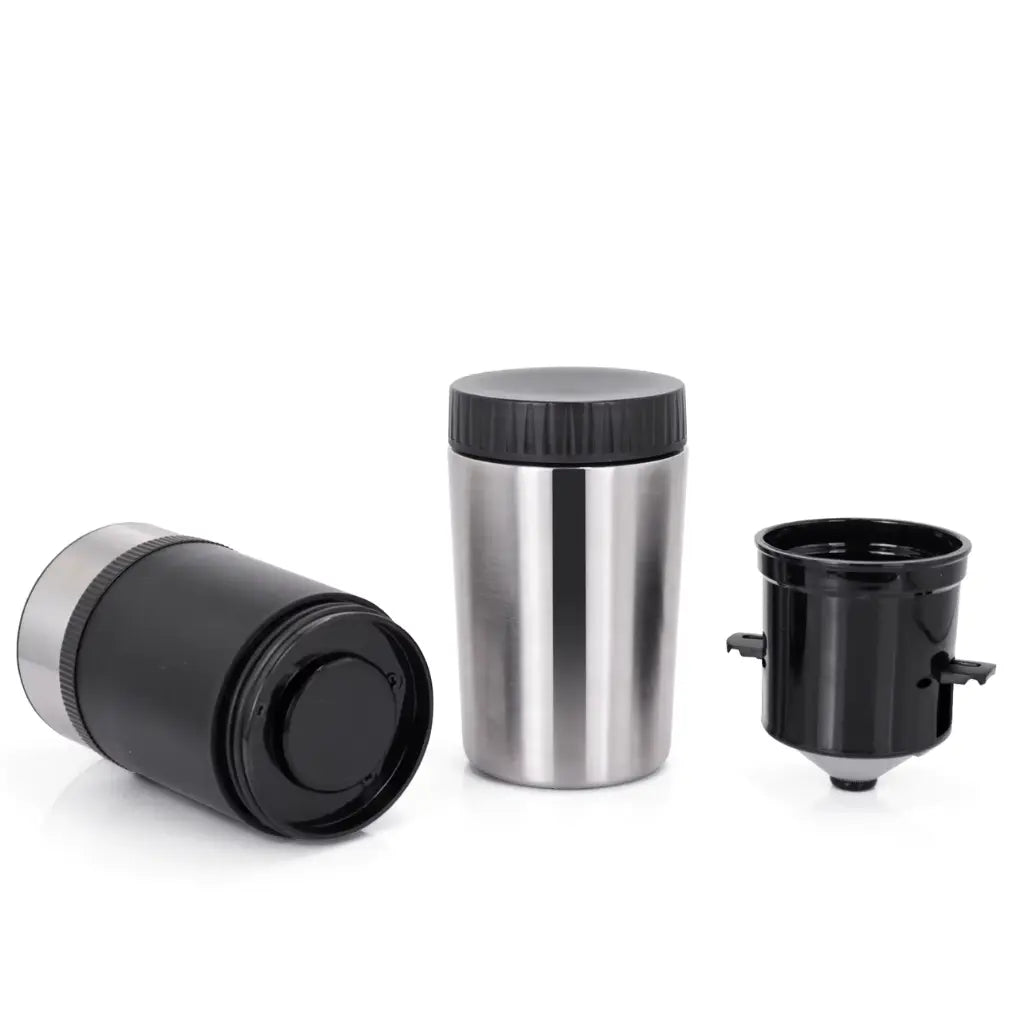 Moulin à café portable rechargeable 3-en-1-Tasse isotherme intégrée
