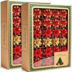 Fleurs de Noël artificielles pailletées