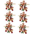 Ensemble d'anneaux de serviette de noël(lot de 6) Fééries Mancelya
