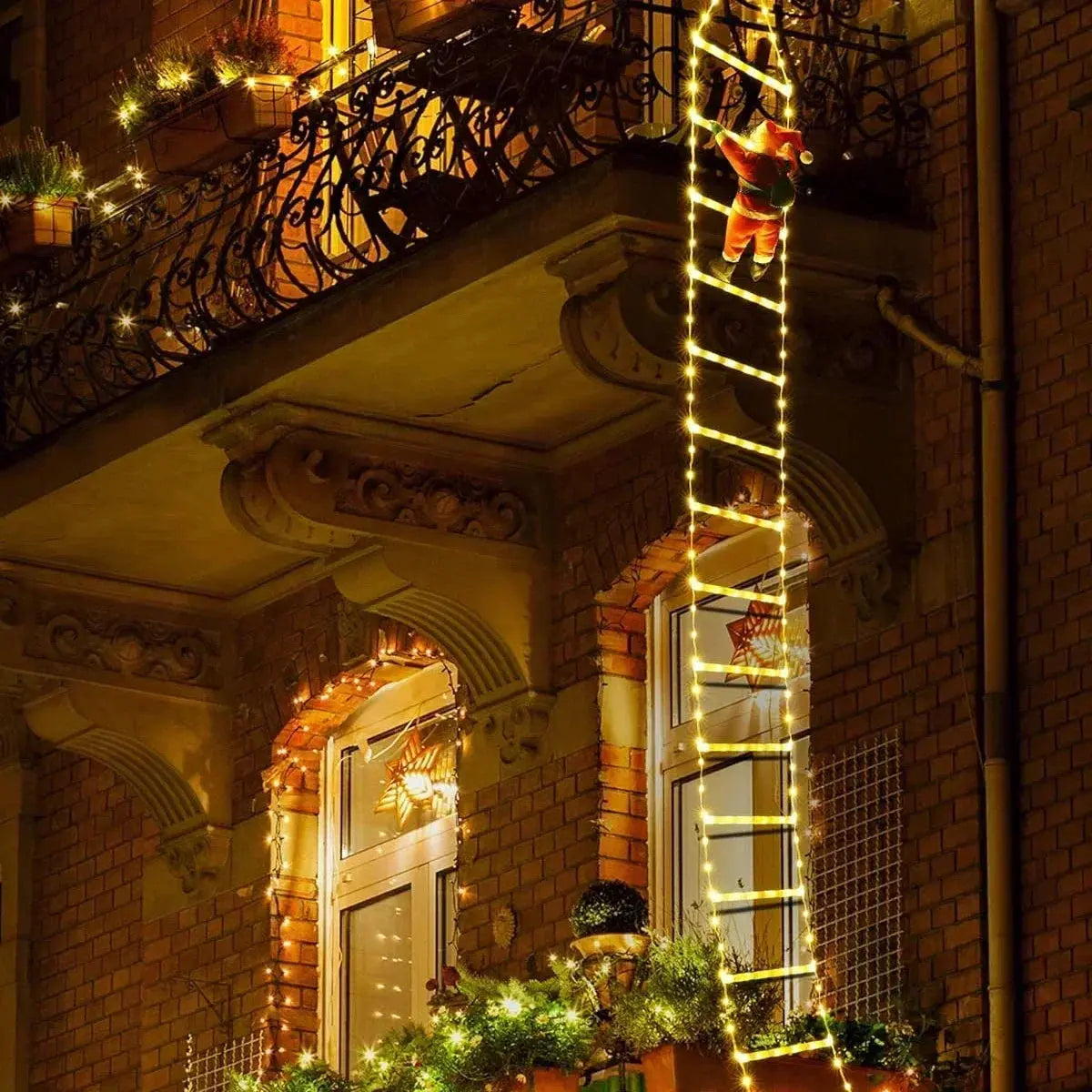Guirlande échelle LED Père Noël Fééries Mancelya