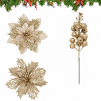 Fleurs scintillantes de Noël