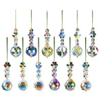 Mini boules de Noël en verre cristal(lot de 12) Fééries Mancelya