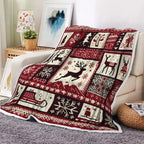 Plaids de noël en flanelle imprimée Fééries Mancelya