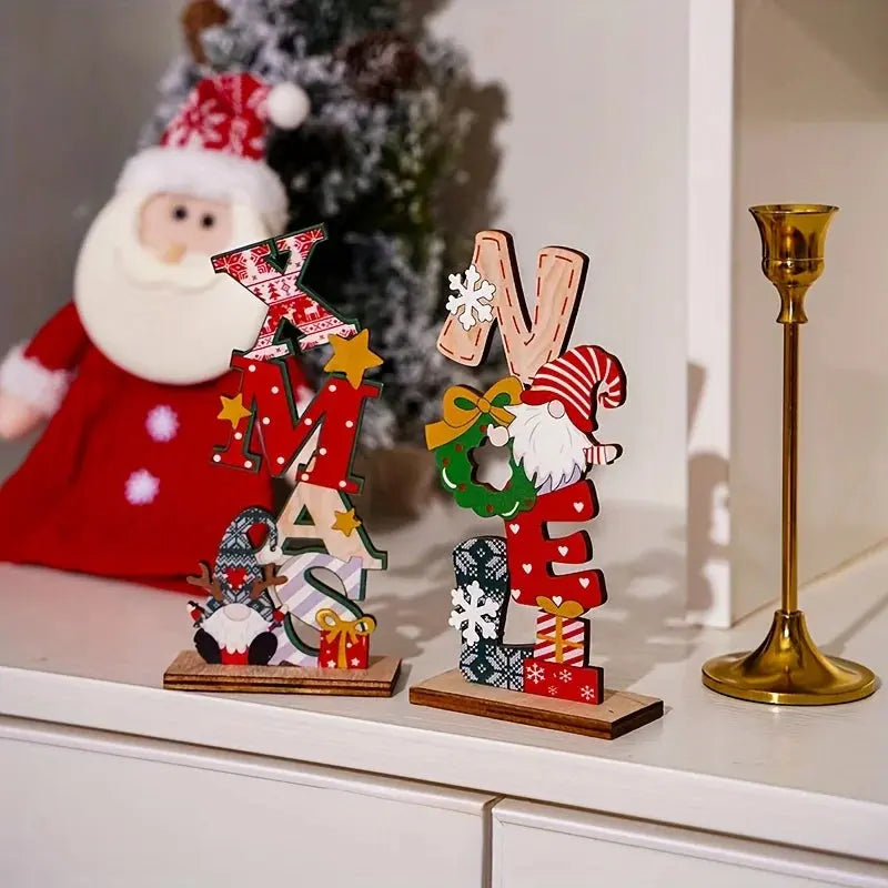 Décorations de Noël en bois avec nains nordiques Fééries Mancelya