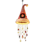 Suspension lumineuse de Noël LED – Bonnet de Père Noël