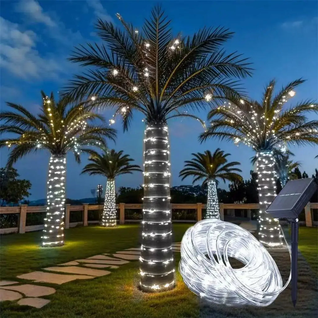 Guirlande solaire LED extérieure étanche en tube flexible Fééries Mancelya