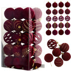 Boules de noël en velours(lot de 30) Fééries Mancelya