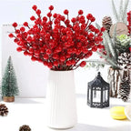 Bouquets de baies rouges artificielles Fééries Mancelya