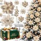 Fleurs scintillantes de Noël