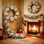 Fleurs scintillantes de Noël