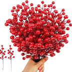 Bouquets de baies rouges artificielles Fééries Mancelya