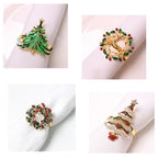 Ensemble anneaux de serviette de noël festif (lot de 4) Fééries Mancelya