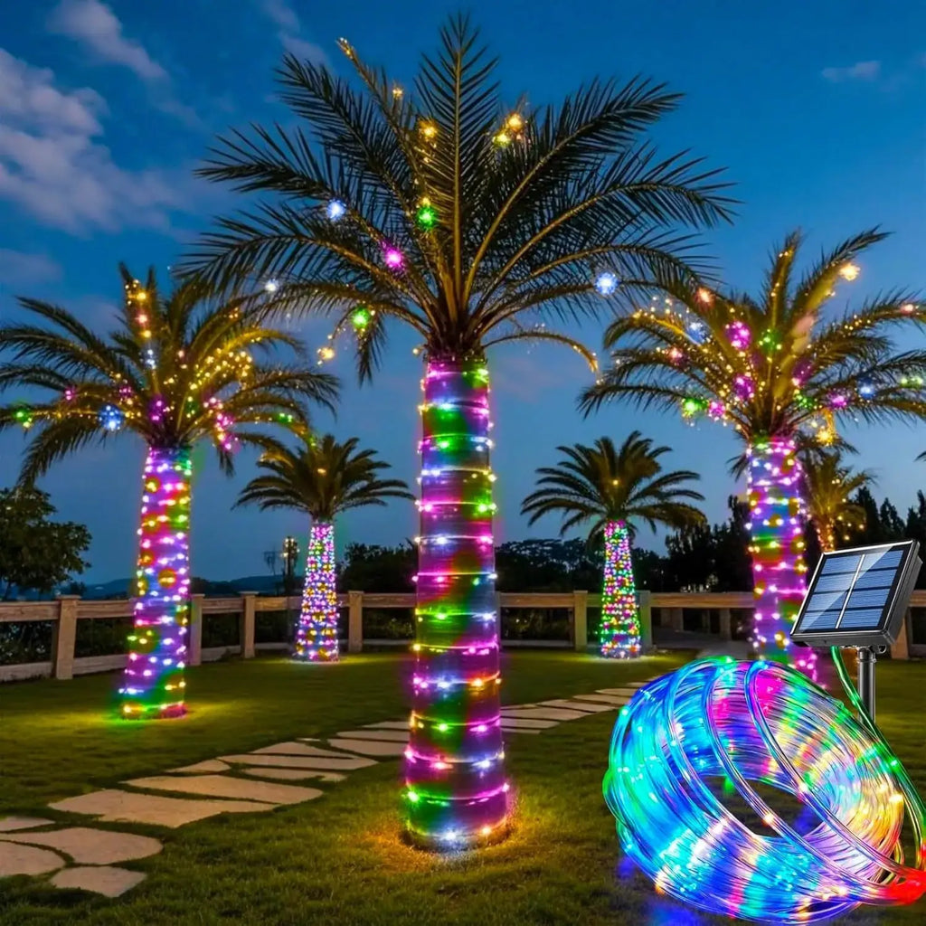 Guirlande solaire LED extérieure étanche en tube flexible Fééries Mancelya