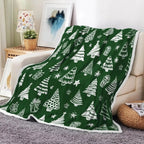 Plaids de noël en flanelle imprimée Fééries Mancelya