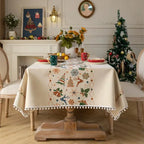 Nappe de table nordique
 tissée jacquard Fééries Mancelya