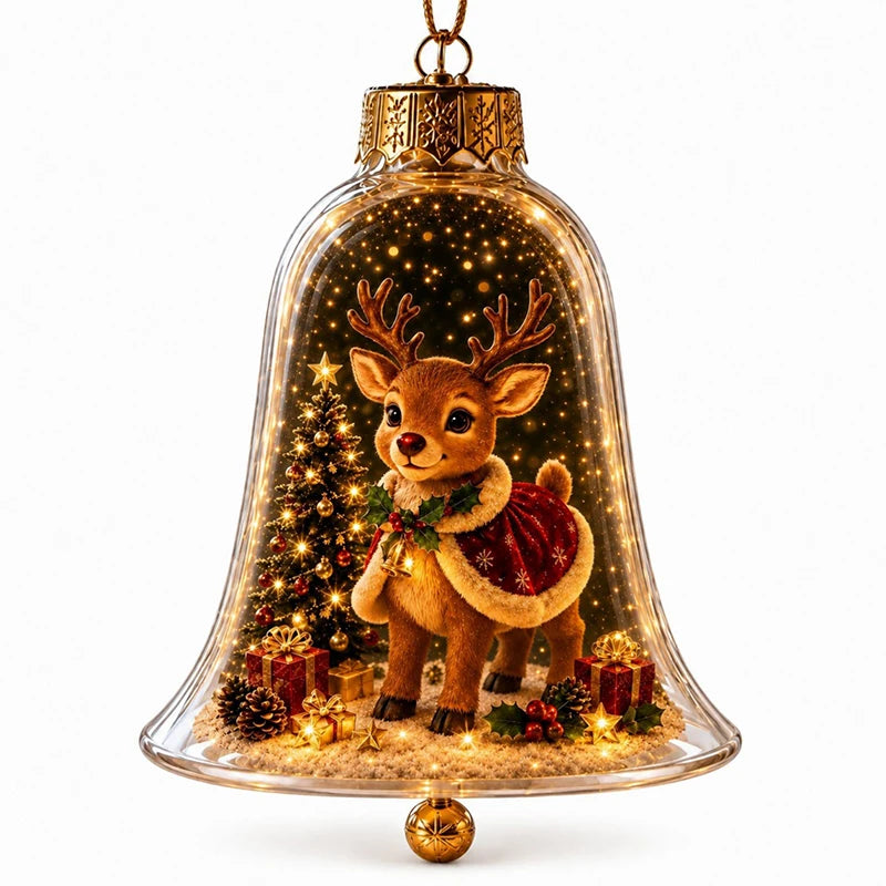 Cloche de Noël Lumineuse LED – Décoration de Sapin Enchantée