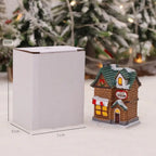 Maisons de Noël lumineuses LED en résine Fééries Mancelya