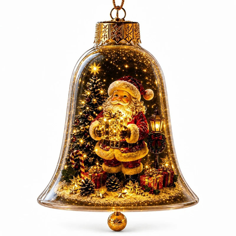Cloche de Noël Lumineuse LED – Décoration de Sapin Enchantée