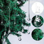 Ornements de Noël en verre- Goutte de pluie (lot de 20) Fééries Mancelya