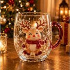 Coffret de 6 tasses de Noël en verre – Christmas Magic