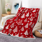 Plaids de noël en flanelle imprimée Fééries Mancelya