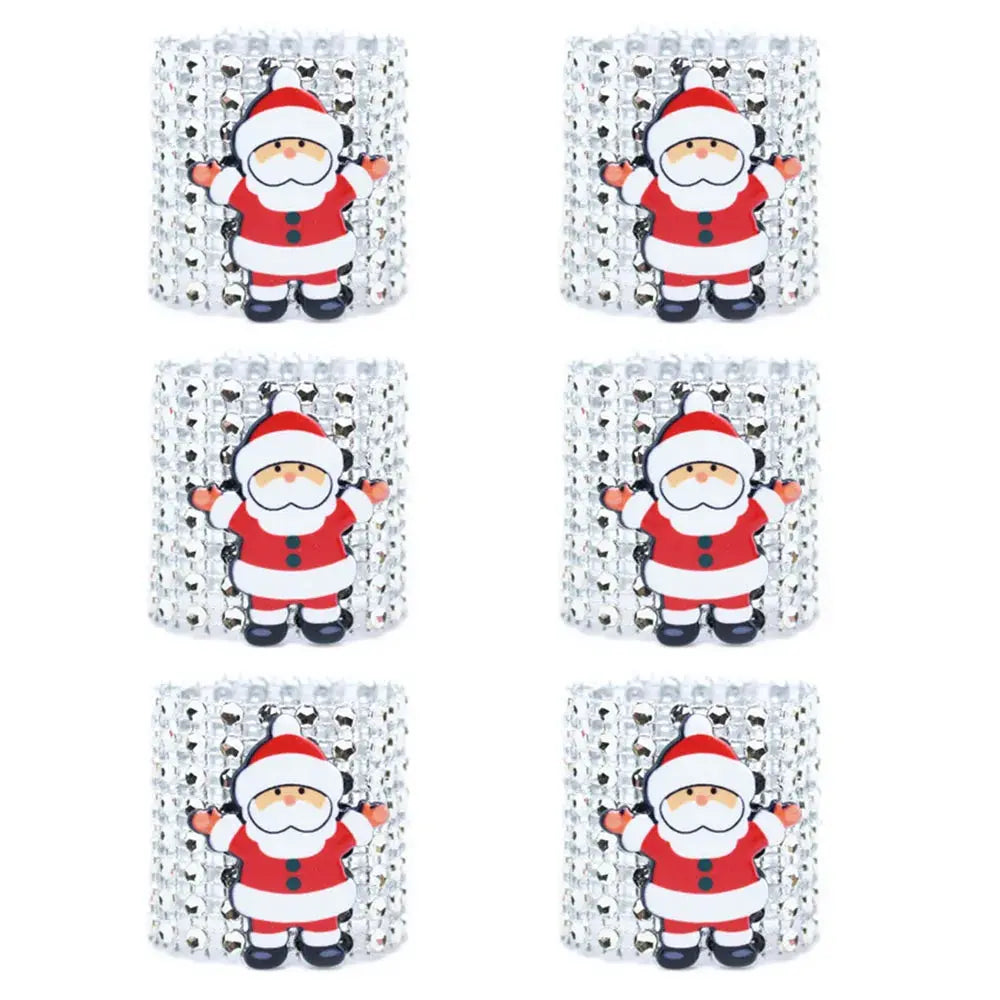 Ensemble d'anneaux de serviette de noël(lot de 6) Fééries Mancelya