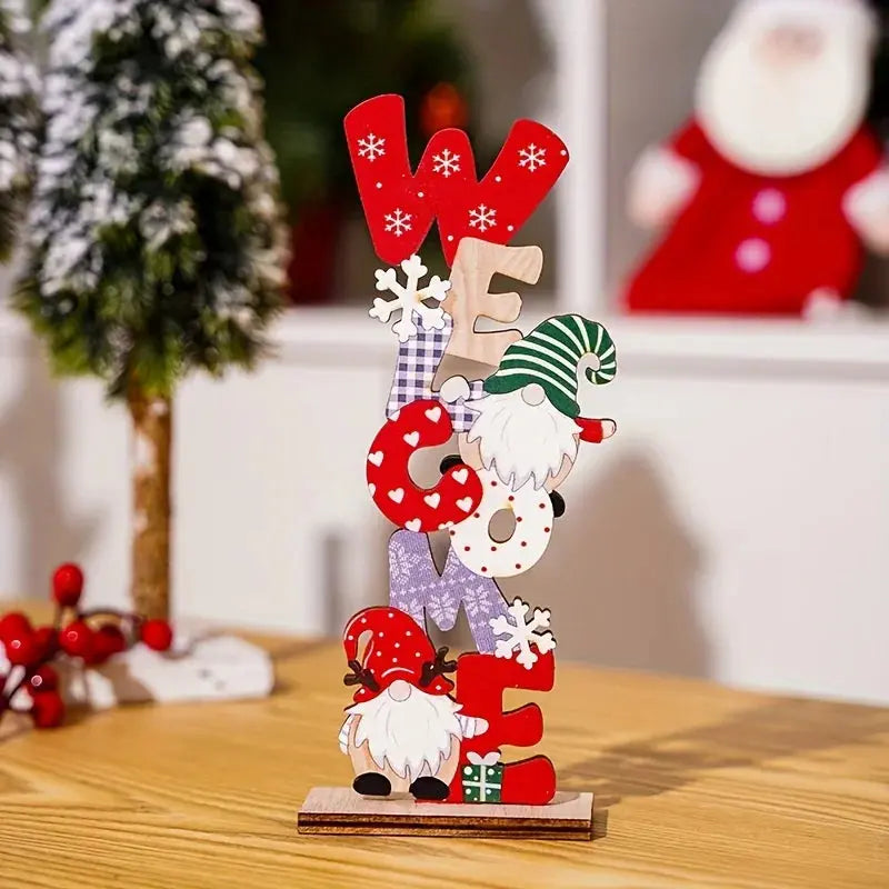Décorations de Noël en bois avec nains nordiques Fééries Mancelya
