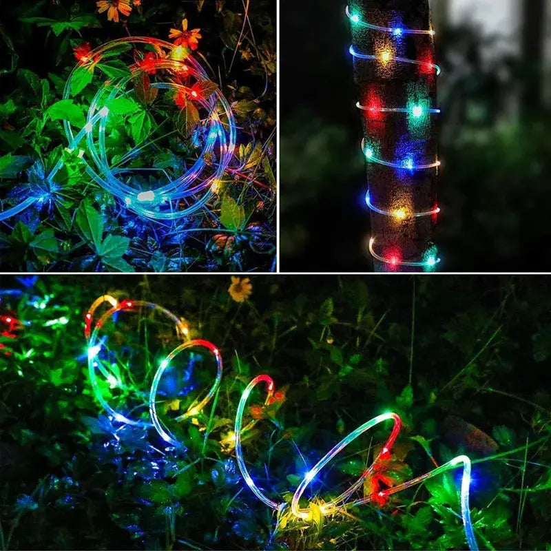 Guirlande solaire LED extérieure étanche en tube flexible Fééries Mancelya