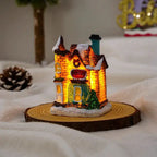 Maisons de Noël lumineuses LED en résine Fééries Mancelya