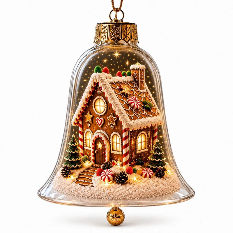 Cloche de Noël Lumineuse LED – Décoration de Sapin Enchantée