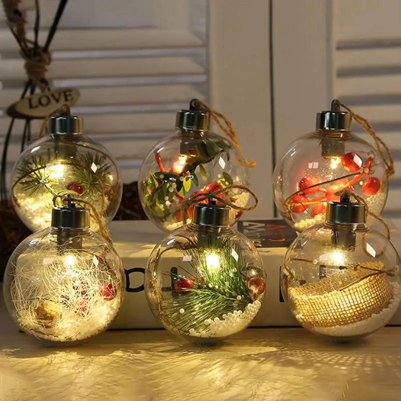 Boules de noël LED transparente Fééries Mancelya