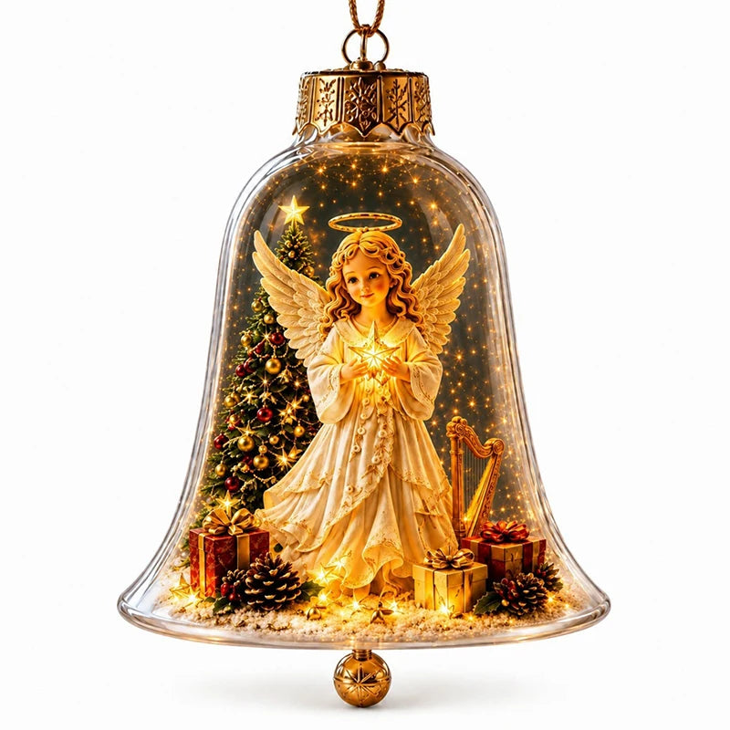 Cloche de Noël Lumineuse LED – Décoration de Sapin Enchantée